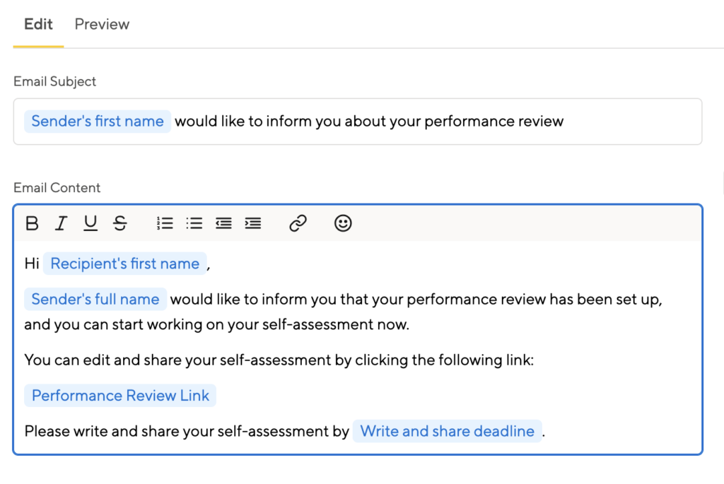 Full control over email templates